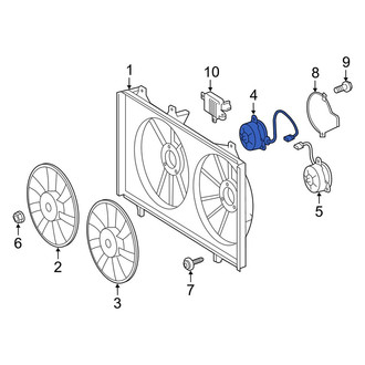 Lexus OE - Right Engine Cooling Fan Motor