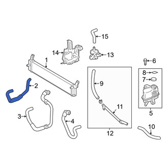 Lexus OE - Right Drive Motor Inverter Radiator Hose