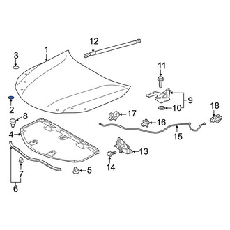 Lexus OE - Front Inner Hood Plug