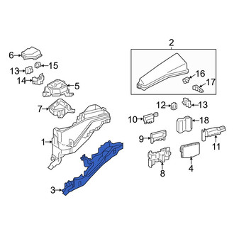 Lexus OE - Lower Fuse Box Cover