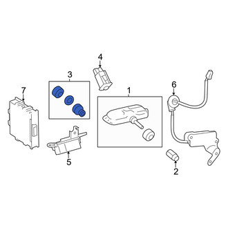 Lexus OE - Tire Pressure Monitoring System (TPMS) Sensor Service Kit