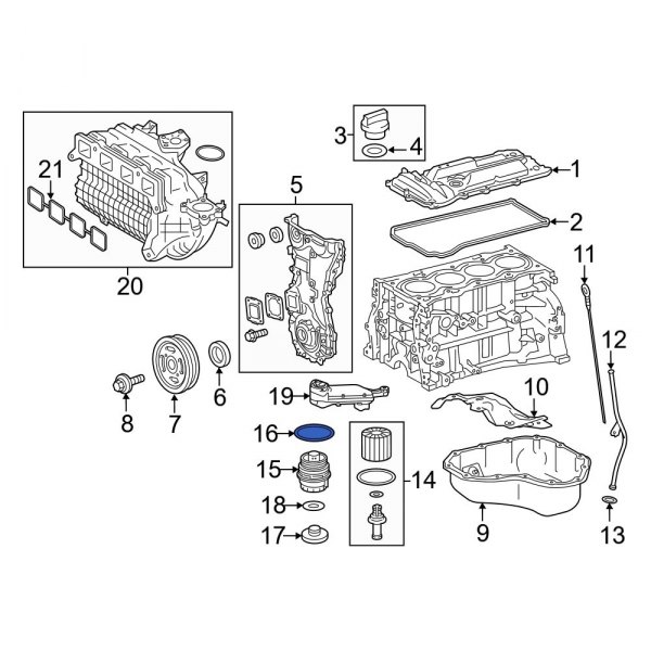 Engine Oil Filter Cover O-Ring