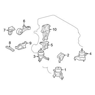 Lexus OE - Engine / Transaxle - Engine & Transmission Mounting (Automatic CVT Tr)