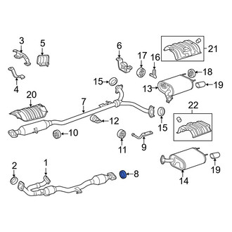 Lexus OE - Rear Catalytic Converter Gasket