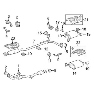 Lexus OE - Exhaust System - Exhaust Components
