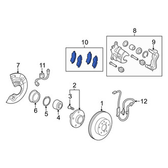 Lexus OE - Front Disc Brake Pad Set