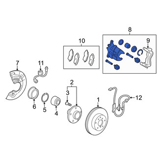 Lexus OE - Front Left Disc Brake Caliper