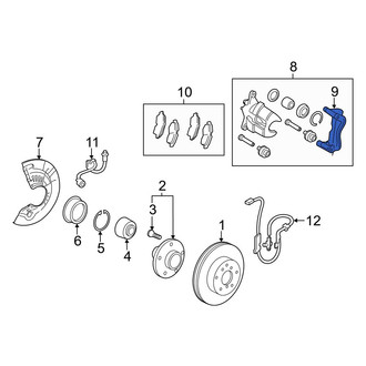 Lexus OE - Front Left Disc Brake Caliper Bracket