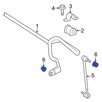Lexus OE - Rear Suspension Stabilizer Bar Link Nut