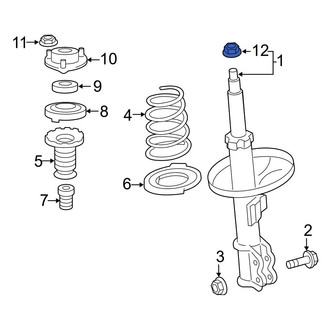 Lexus OE - Lower Suspension Strut Nut