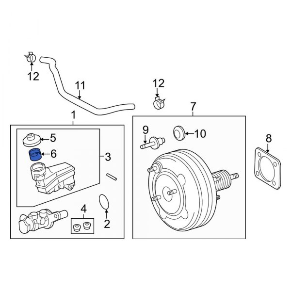 Brake Master Cylinder Reservoir Strainer