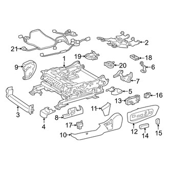 Lexus OE - Seats & Tracks - Tracks & Components (Driver Seat)