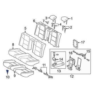 Lexus OE - Rear Seat Cushion Pad Clip