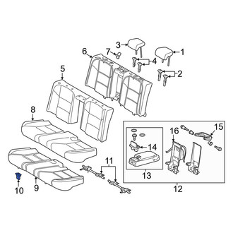 Lexus OE - Seat Cushion Pad Clip
