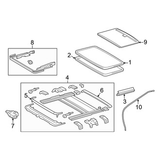 Lexus OE - Roof - Sunroof (W/O Panorama Glass Roof Japan Built)