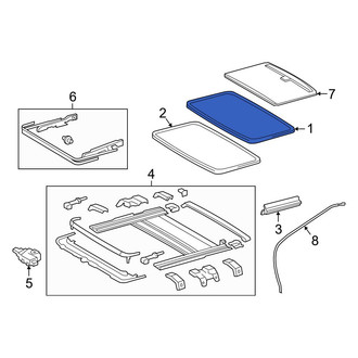 Lexus OE - Sunroof Glass
