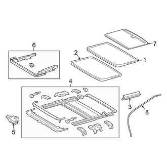 Lexus OE - Roof - Sunroof (W/O Panorama Glass Roof, USA Built)