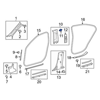 Lexus OE - Trunk Trim Panel Clip