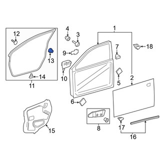 Lexus OE - Door Seal Clip