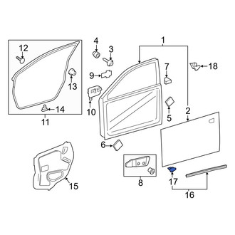 Lexus OE - Door Seal Clip