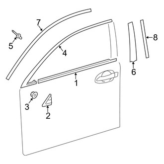 Lexus OE - Front Door - Exterior Trim