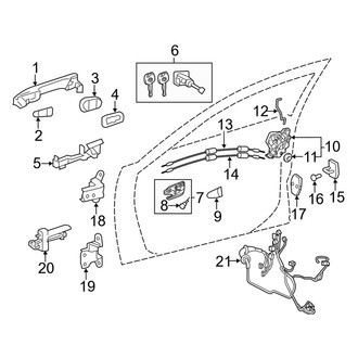 Lexus OE - Front Door - Lock & Hardware