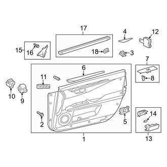 Lexus OE - Front Door - Interior Trim