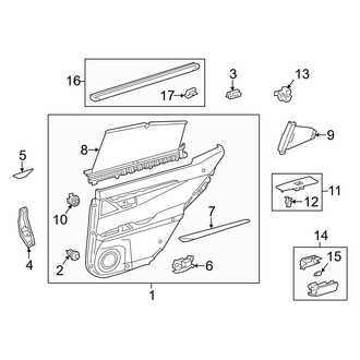 Lexus OE - Rear Door - Interior Trim