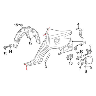 Lexus OE - Quarter Panel & Components