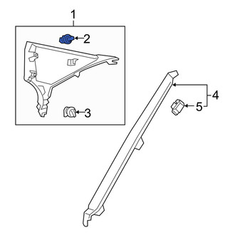 Lexus OE - Front Quarter Panel Trim Panel Clip