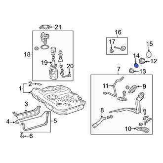 Lexus OE - Inner Fuel Tank Filler Neck Retaining Ring