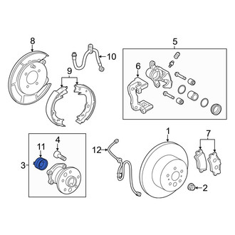 Lexus OE - Front Right ABS Wheel Speed Sensor