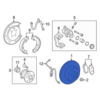 Lexus OE - Rear Disc Brake Rotor