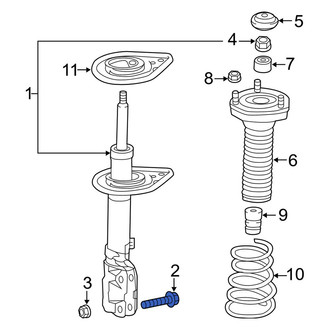 Lexus OE - Suspension Strut Bolt
