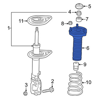 Lexus OE - Rear Suspension Strut Mount