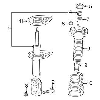 Lexus OE - Rear Suspension - Struts & Components (USA Built)