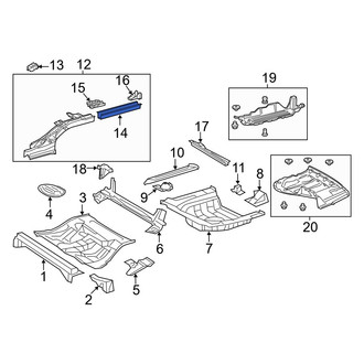 Lexus OE - Front Left Frame Rail End
