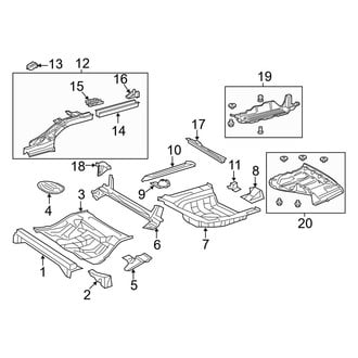 Lexus OE - Rear Body & Floor - Floor & Rails