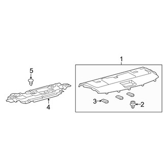 Lexus OE - Rear Body & Floor - Interior Trim (Package Tray, W/O Power Rear Sunshade)