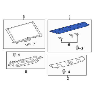 Lexus OE - Rear Rearward Package Tray Trim