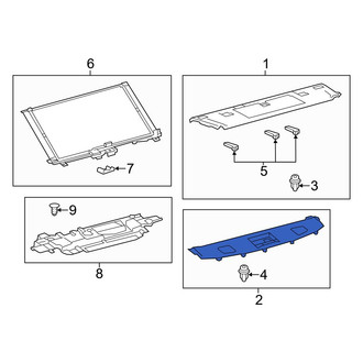 Lexus OE - Rear Rearward Package Tray Trim