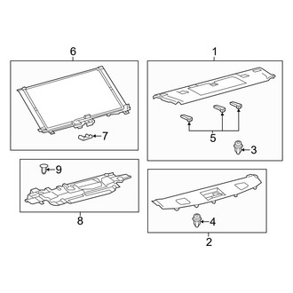 Lexus OE - Rear Body & Floor - Interior Trim (Package Tray, With Power Rear Sunshade)