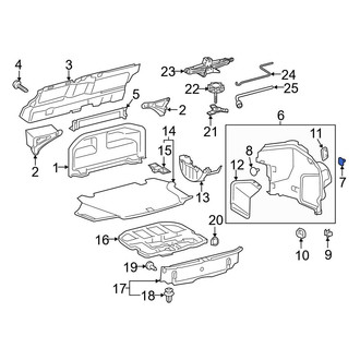 Lexus OE - Trunk Trim Panel Clip
