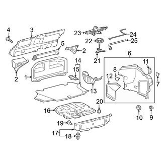 Lexus OE - Rear Body & Floor - Interior Trim (Trunk Room)