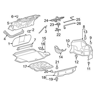 Lexus OE - Rear Body & Floor - Interior Trim (Trunk Room)