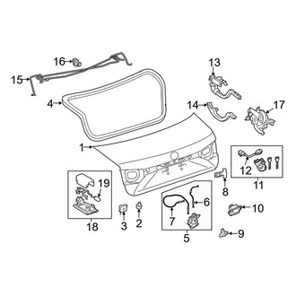 Lexus OE - Trunk Lid - Lid & Components (USA Built)