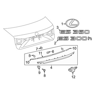 Lexus OE - Trunk Lid - Exterior Trim