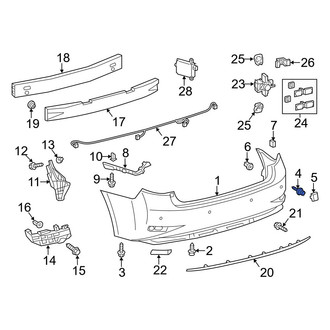 Lexus OE - Bumper Cover Screw