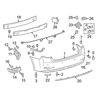 Lexus OE - Rear Bumper - Bumper & Components (Japan Built)