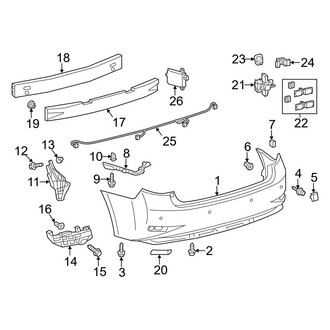 Lexus OE - Rear Bumper - Bumper & Components (USA Built)